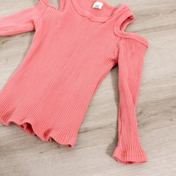 Girls Cold Shoulder Long Sleeve, 2Y - Picture 4 of 6